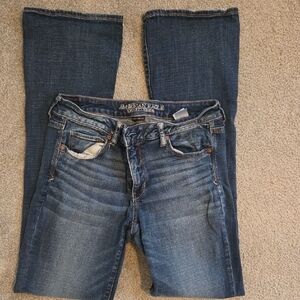 American Eagle Outfitters Women's Dark Blue Boot Cut Jeans